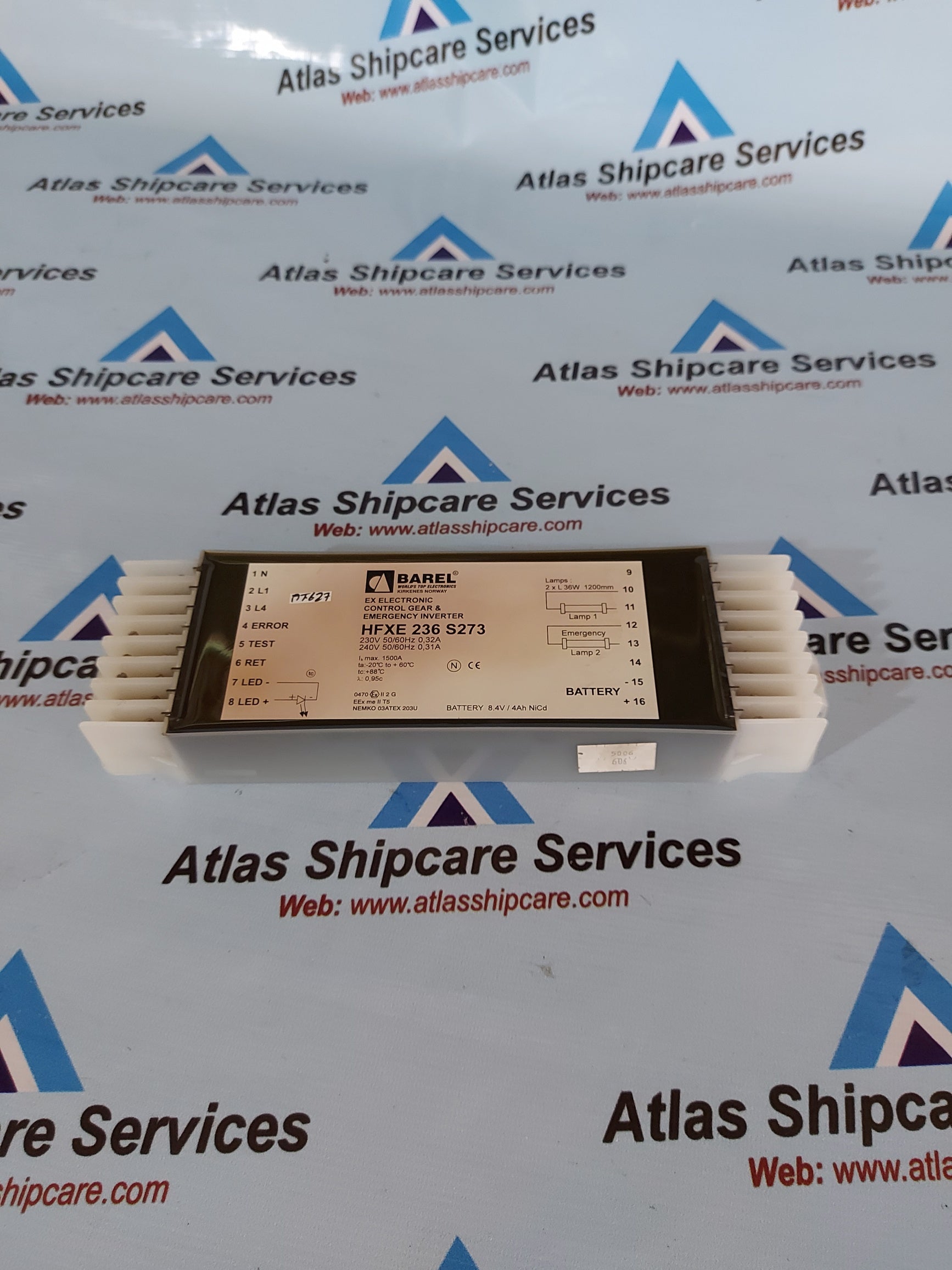 BAREL HFXE 236 S273 EX ELECTRONIC CONTROL GEAR & EMERGENCY INVERTER